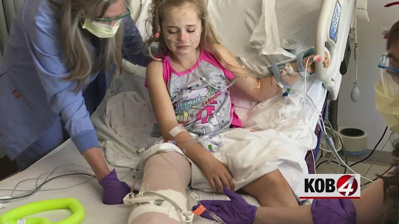 8-year-old girl forced to undergo multiple surgeries after leg was