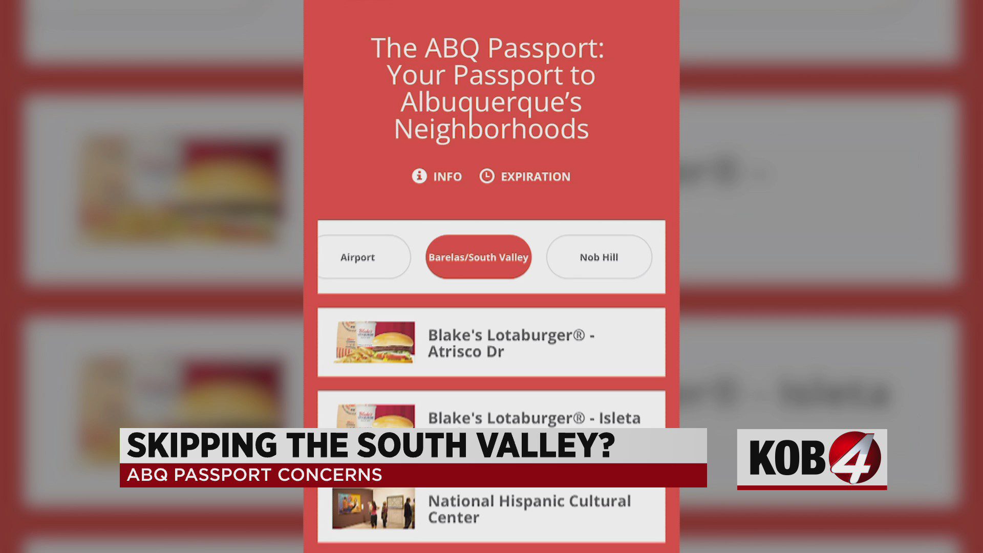 Did ABQ Passport skip the South Valley?
