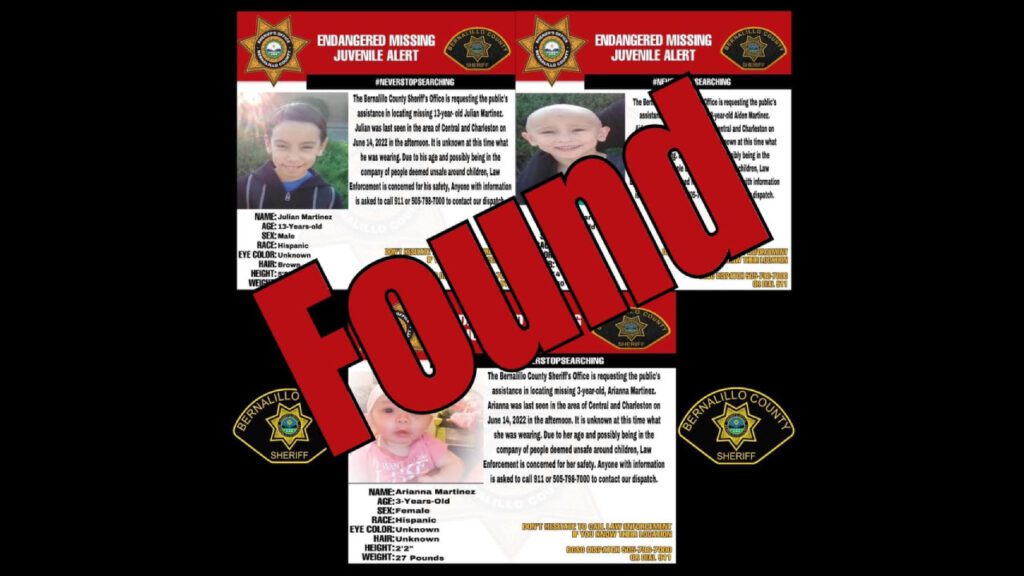 After a year, BCSO finds 3 missing children - KOB.com