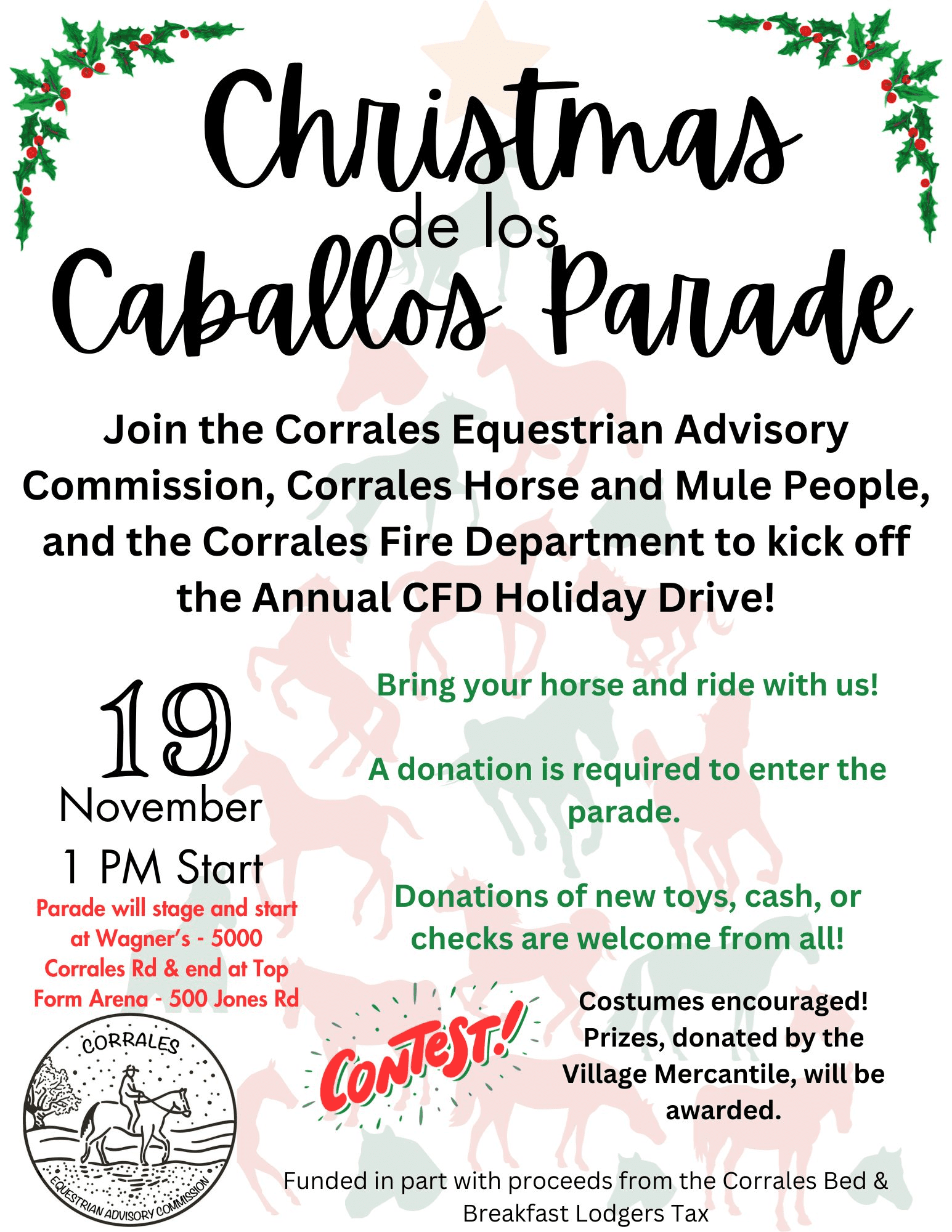 Christmas de los Caballos Parade to kick off Corrales FD holiday drive ...