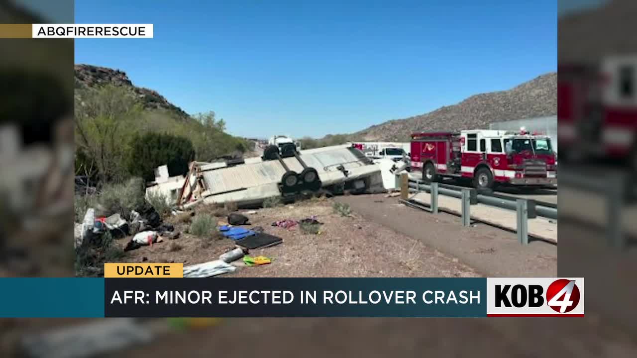 AFR: Minor ejected in rollover crash on I-40 near East Mountains