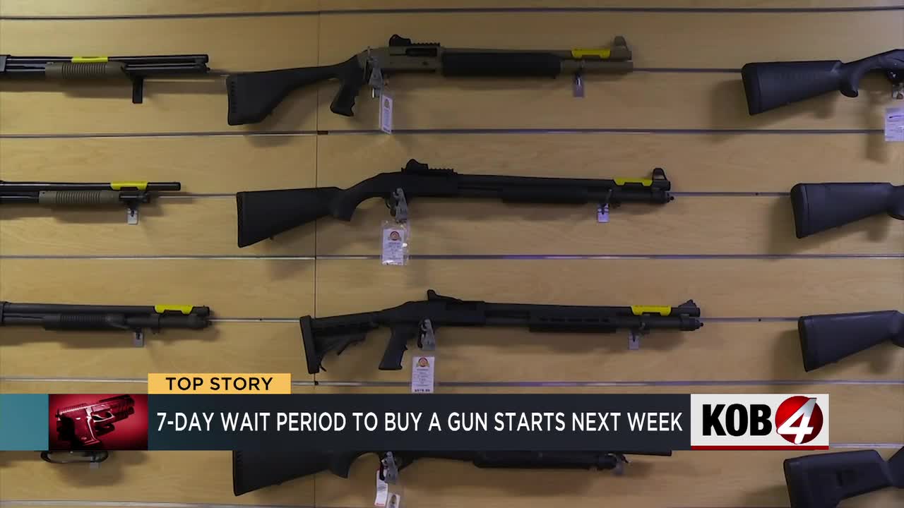 7-day waiting period to buy firearms in New Mexico to begin next week