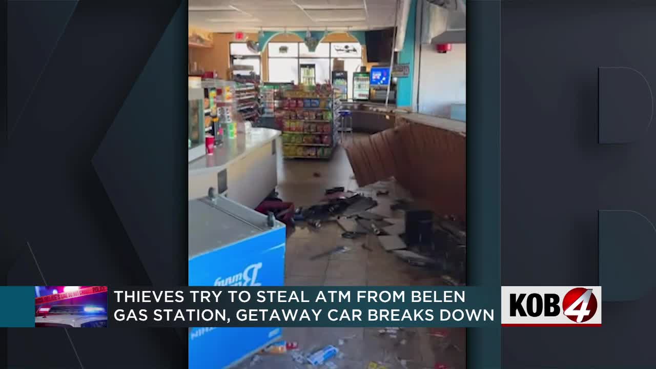 Thieves try to steal ATM from Belen gas station