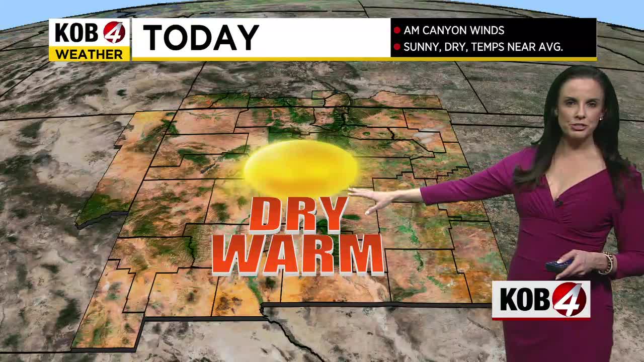 Kira Miner: Sunny and dry with average temperatures Wednesday